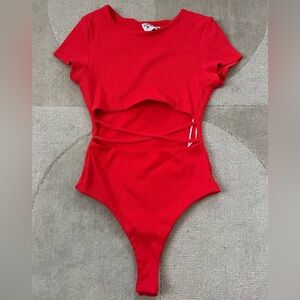 Princess Polly Nicola Bodysuit in Red
